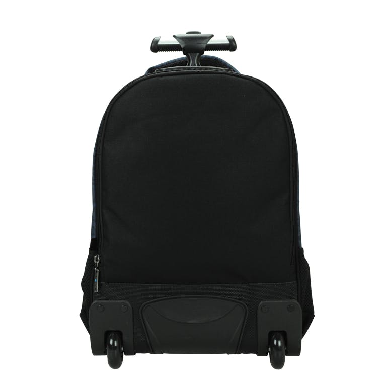BMU - Back Me Up MAUI BLACK OCEAN Σχολική Τσάντα Πλάτης ΤΡΟΛΕΙ TROLLEY  Backpack Δημοτικού με 3 θήκες  339-22074 