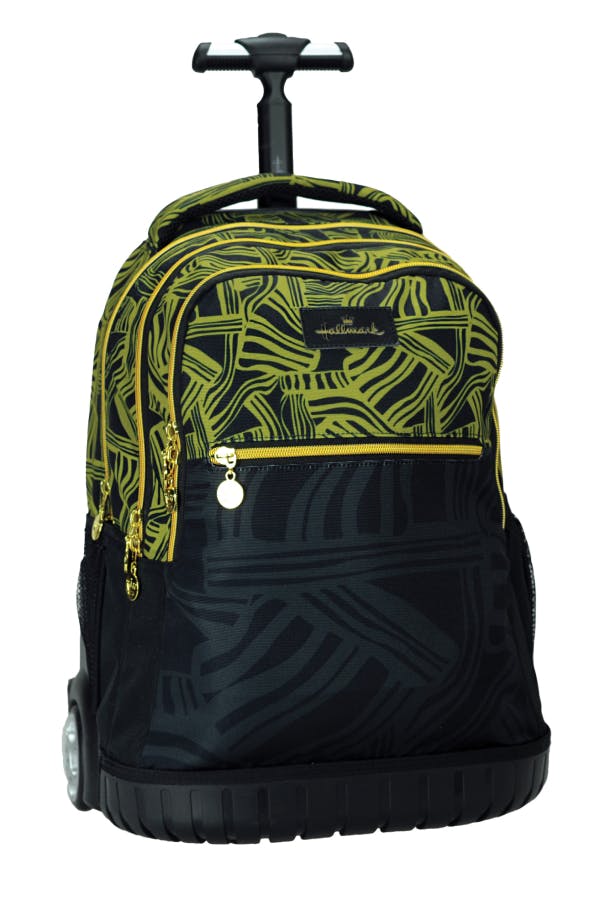 Hallmark GOLDEN Σχολική Τσάντα Πλάτης ΤΡΟΛΕΙ TROLLEY  Backpack Δημοτικού με 3 θήκες  333-36074