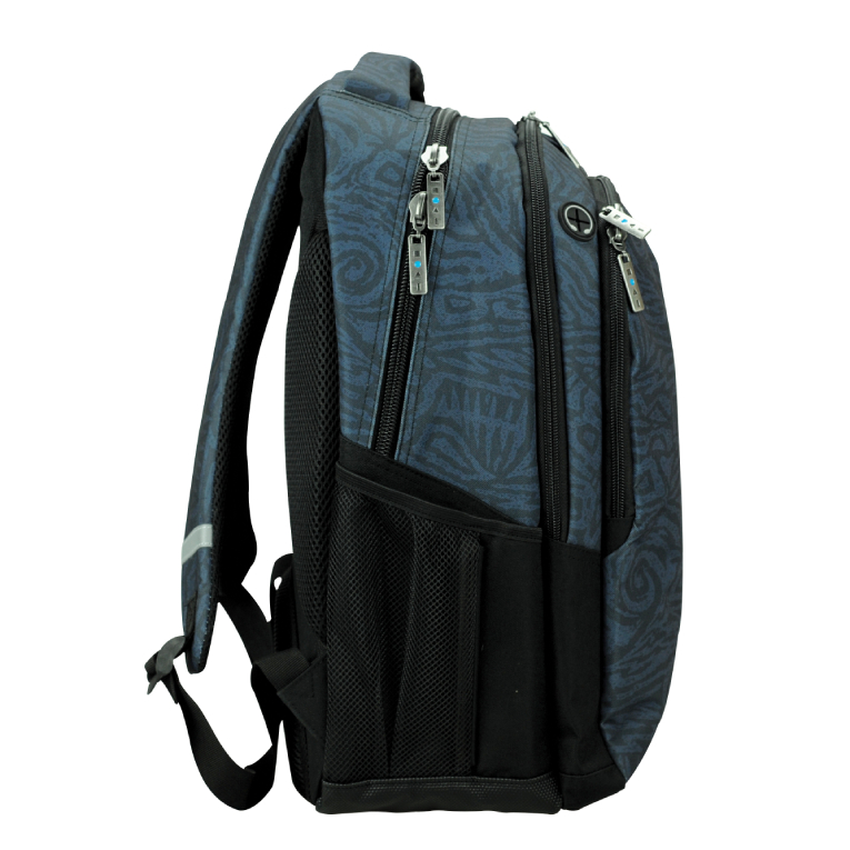 BMU - Back Me Up MAUI BLACK OCEAN Σχολική Τσάντα Πλάτης Backpack Δημοτικού με 3 θήκες 339-22031 
