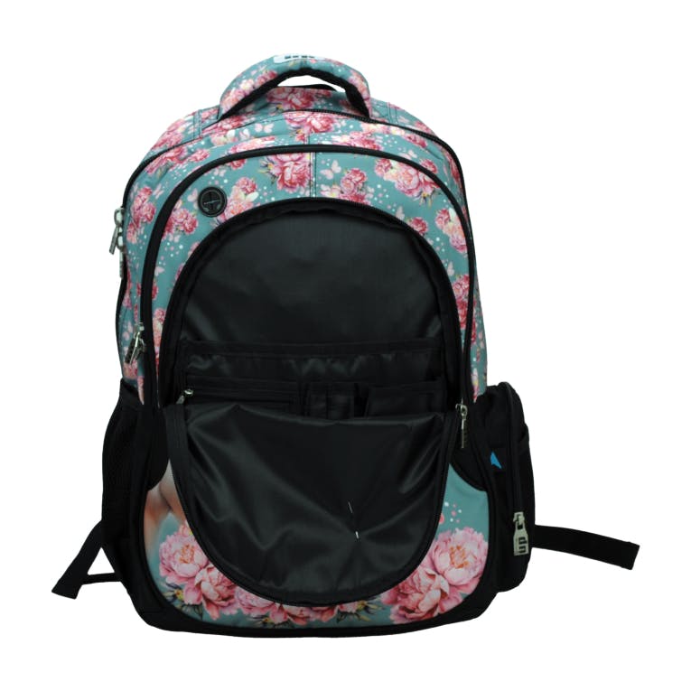BMU - Back Me Up  BUTTERFLY UNICORN Σχολική Τσάντα Πλάτης Backpack Δημοτικού με 3 θήκες 357-25031 