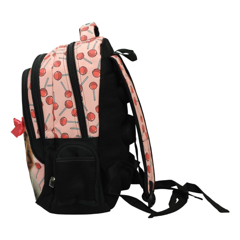 BMU - Back Me Up  LOVE POODLE Σχολική Τσάντα Πλάτης Backpack Δημοτικού με 3 θήκες 357-21031 
