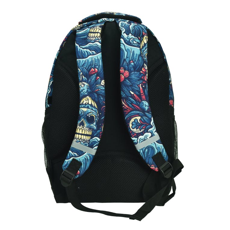 BMU - Back Me Up MAUI CHAOS Σχολική Τσάντα Πλάτης Backpack Δημοτικού με 3 θήκες 339-18031 