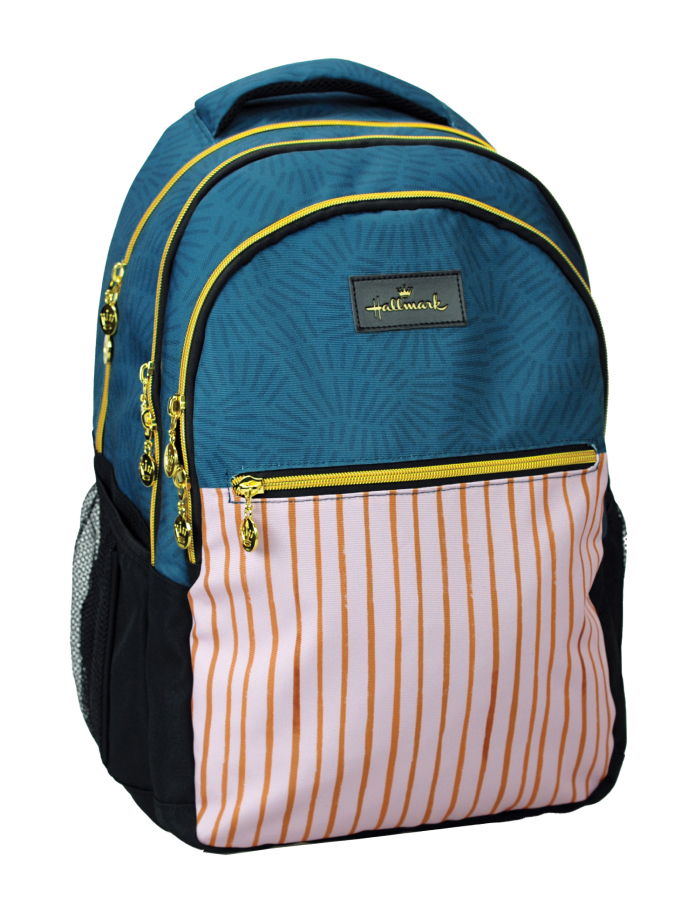HALLMARK - Hallmark DASHES Σχολική Τσάντα Πλάτης Backpack Δημοτικού με 3 θήκες 339-18031