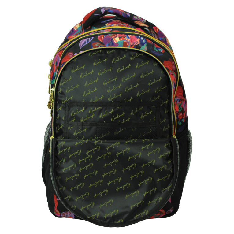 HALLMARK - Hallmark FLOWERS Σχολική Τσάντα Πλάτης Backpack Δημοτικού με 3 θήκες 333-33031