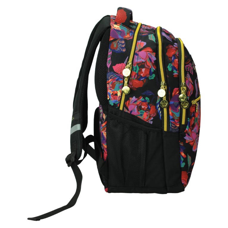 HALLMARK - Hallmark FLOWERS Σχολική Τσάντα Πλάτης Backpack Δημοτικού με 3 θήκες 333-33031