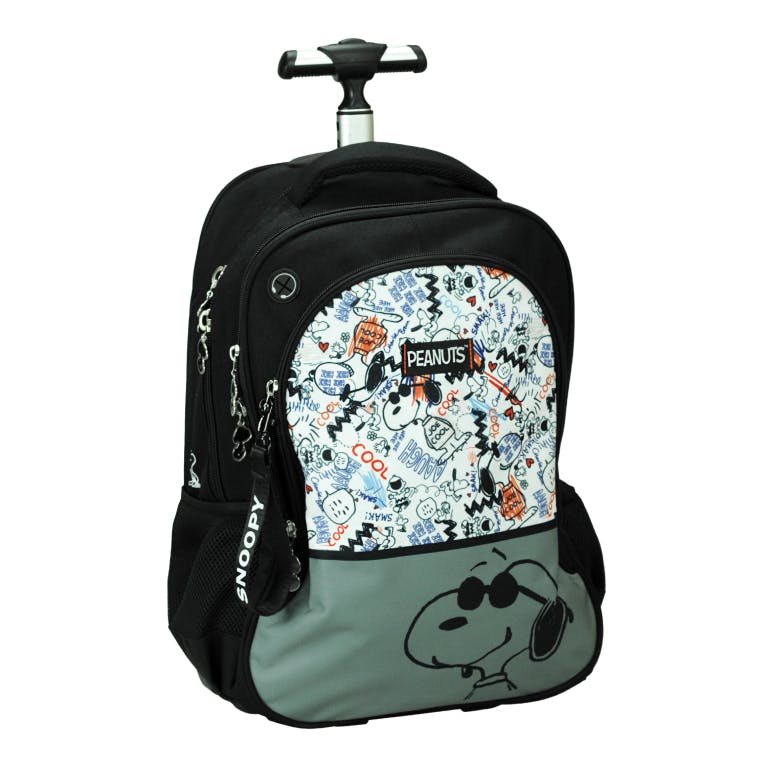 Back Me Up PEANUTS FREEHAND Σχολική Τσάντα Πλάτης ΤΡΟΛΕΙ TROLLEY  Backpack Δημοτικού με 3 θήκες  365-09074 