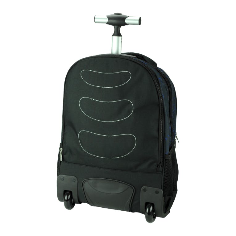 BMU - Back Me Up GOAL Σχολική Τσάντα Πλάτης ΤΡΟΛΕΙ TROLLEY  Backpack Δημοτικού με 3 θήκες  357-30074 