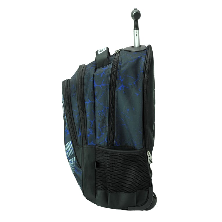 BMU - Back Me Up GOAL Σχολική Τσάντα Πλάτης ΤΡΟΛΕΙ TROLLEY  Backpack Δημοτικού με 3 θήκες  357-30074 