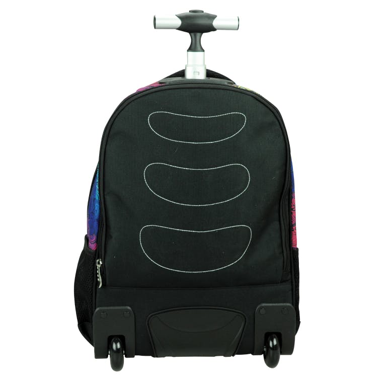 BMU - Back Me Up NO FEAR OMBRE Σχολική Τσάντα Πλάτης ΤΡΟΛΕΙ TROLLEY  Backpack Δημοτικού με 3 θήκες  348-51074 