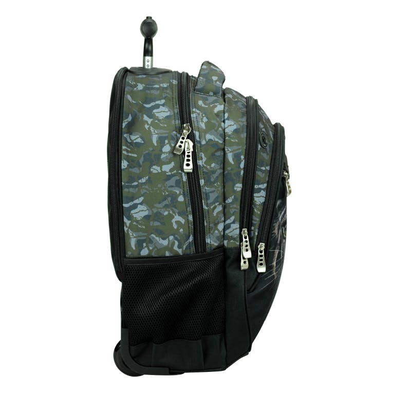 BMU - Back Me Up NO FEAR FOREST PUMA Σχολική Τσάντα Πλάτης ΤΡΟΛΕΙ TROLLEY  Backpack Δημοτικού με 3 θήκες  348-44074 