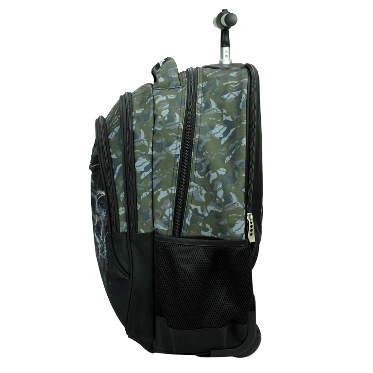 BMU - Back Me Up NO FEAR FOREST PUMA Σχολική Τσάντα Πλάτης ΤΡΟΛΕΙ TROLLEY  Backpack Δημοτικού με 3 θήκες  348-44074 
