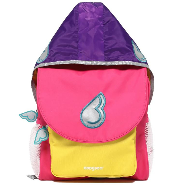 ODDY AT SEA - ΠΡΟΣΧΟΛΙΚΗ ΤΣΑΝΤΑ  HERO BAG LEMON 3+ Junior Bag 3 σε 1 με Αδιάβροχη κάπα 28462 ODDYSEA