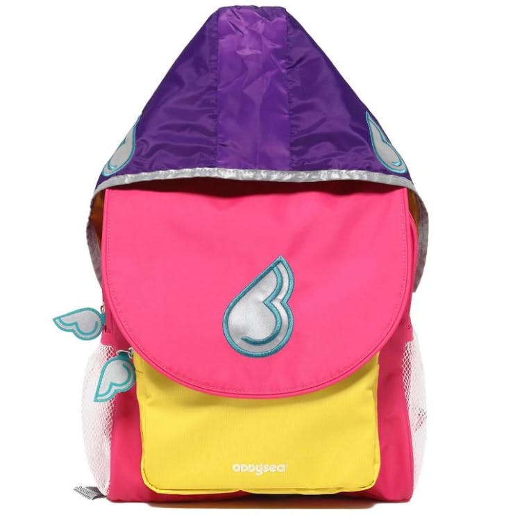 ODDY AT SEA - ΠΡΟΣΧΟΛΙΚΗ ΤΣΑΝΤΑ  HERO BAG LEMON 3+ Junior Bag 3 σε 1 με Αδιάβροχη κάπα 28462 ODDYSEA
