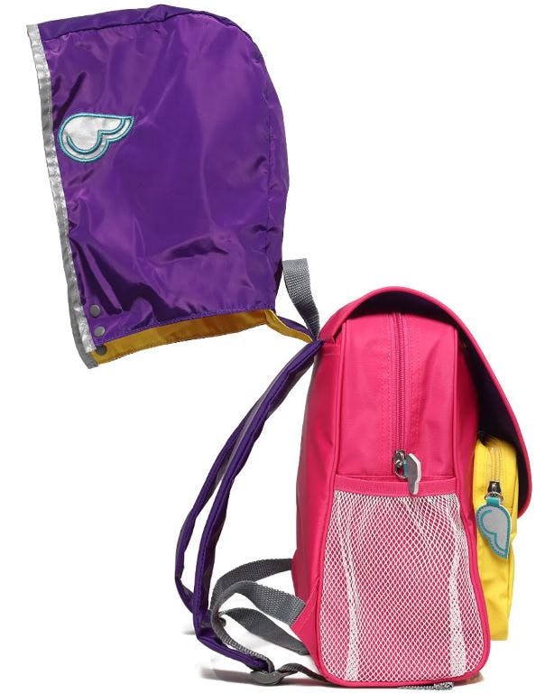 ODDY AT SEA - ΠΡΟΣΧΟΛΙΚΗ ΤΣΑΝΤΑ  HERO BAG LEMON 3+ Junior Bag 3 σε 1 με Αδιάβροχη κάπα 28462 ODDYSEA