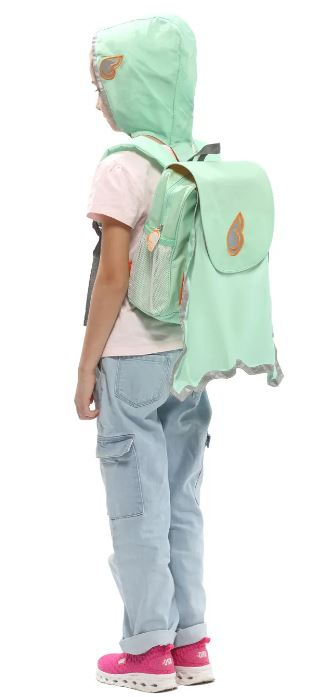 ODDY AT SEA - ΠΡΟΣΧΟΛΙΚΗ ΤΣΑΝΤΑ  HERO BAG FRESH MINT 3+ Junior Bag 3 σε 1 με Αδιάβροχη κάπα 28460 ODDYSEA