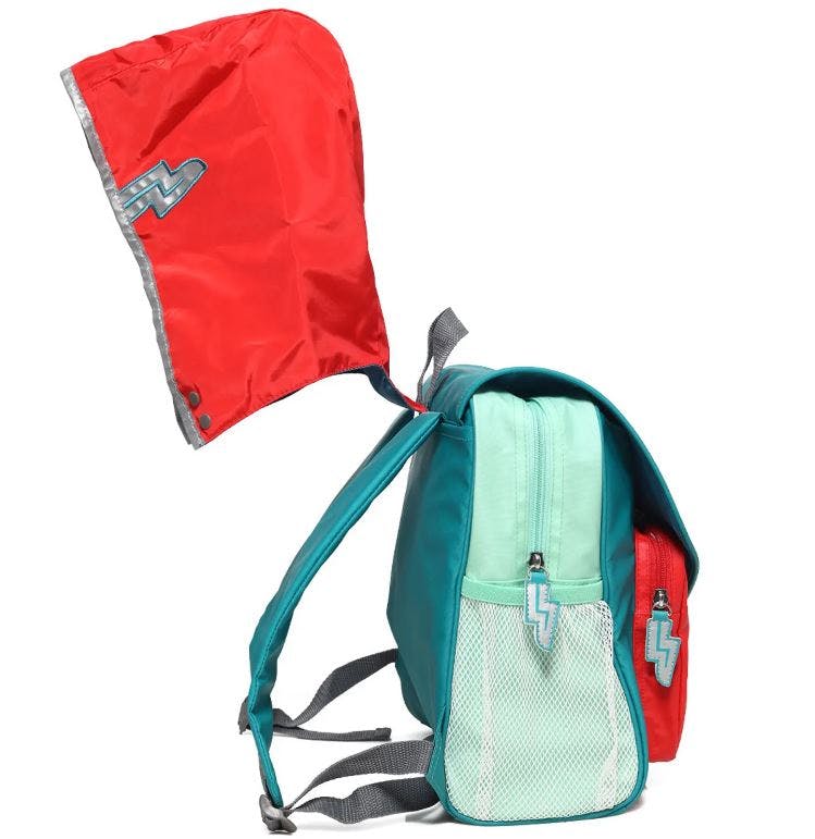 ODDY AT SEA - ΠΡΟΣΧΟΛΙΚΗ ΤΣΑΝΤΑ  HERO BAG BAG GRECIAN 3+ Junior Bag 3 σε 1 με Αδιάβροχη κάπα 28455 ODDYSEA