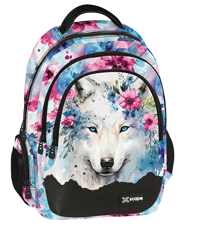 Graffiti Xscape Σχολική Τσάντα Πλάτης Πολυθεσιακή Backpack Δημοτικού WOLF  30x18x42cm  259213