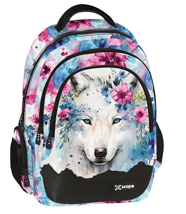 Graffiti Xscape Σχολική Τσάντα Πλάτης Πολυθεσιακή Backpack Δημοτικού WOLF  30x18x42cm  259213