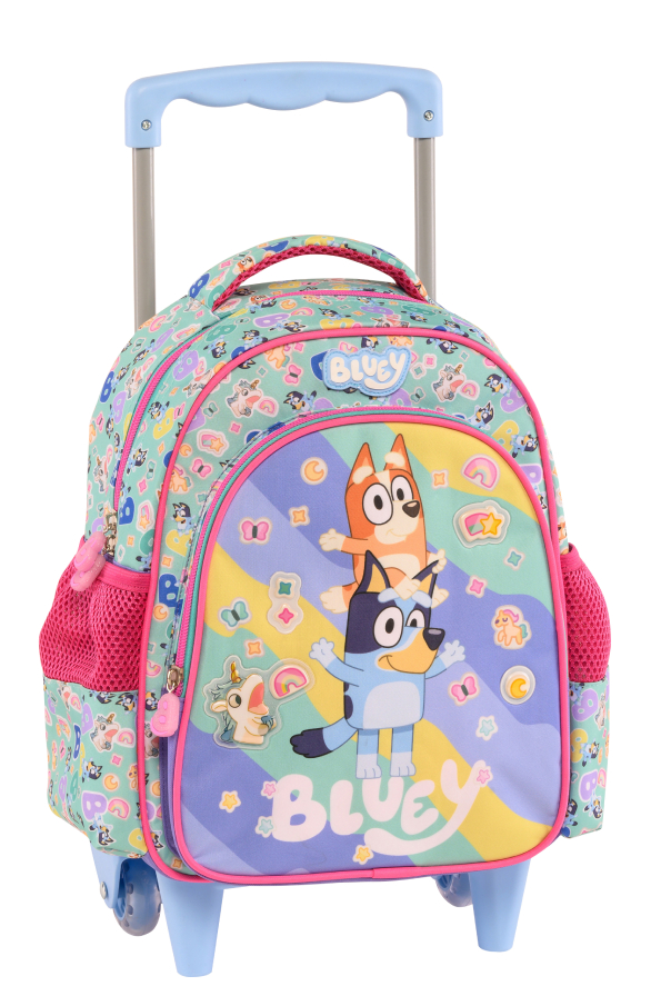 Τρολεϋ Σχολική Τσάντα Νηπίου Bluey STEKERS RAIN - Trolley Bag  250261