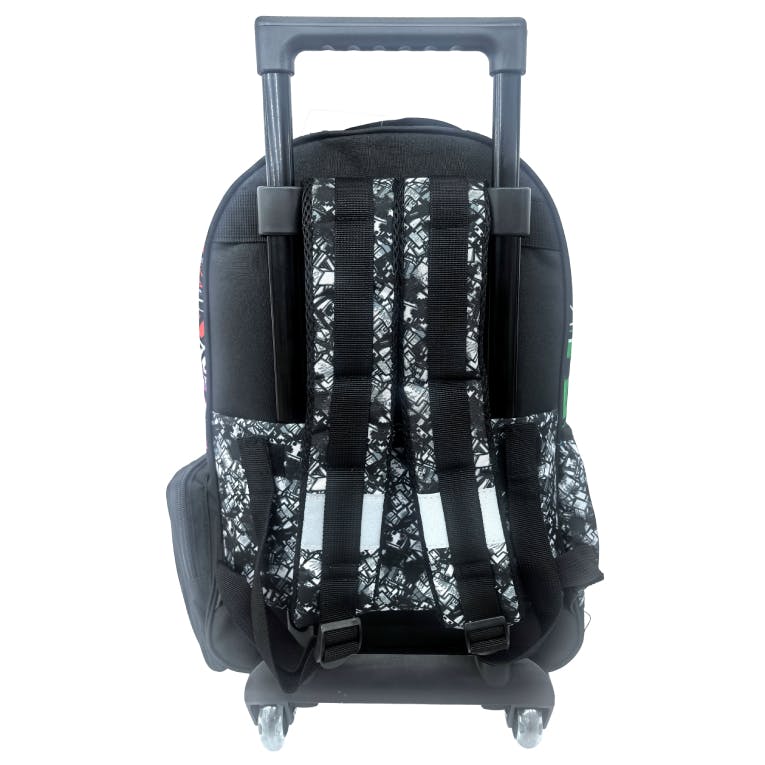 GIM -  Σχολική Τσάντα Τρόλευ Δημοτικού MINECRAFT METRO ART Trolley Bag 46 x 35 x 20  με 3 κεντρικές θήκες 316-03074