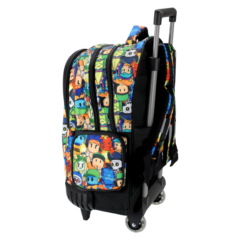 GIM -  Σχολική Τσάντα Τρόλευ Δημοτικού TROLLEY STUMBLE GUYS Trolley Bag 46 x 35 x 20  με 3 κεντρικές θήκες 377-30078