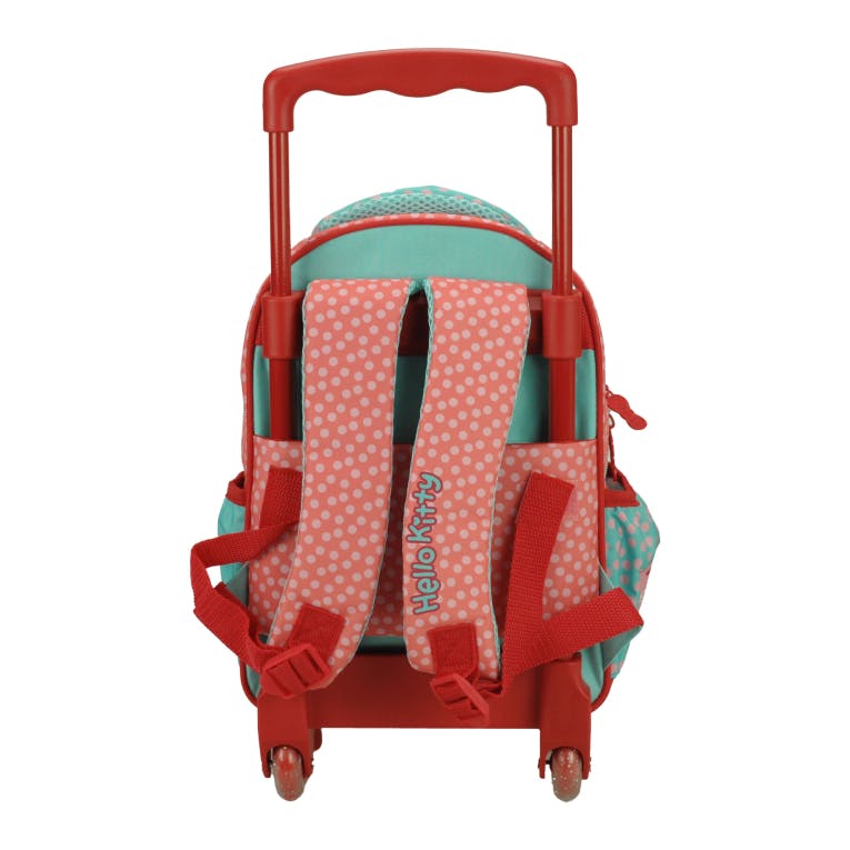 GIM -  Σχολική Τροχήλατη Τσάντα Trolley Νηπίου HELLO KITTY SWEETHEART Διαστάσεις 30X25X15 με 2 Θέσεις - TROLLEY 335-74072