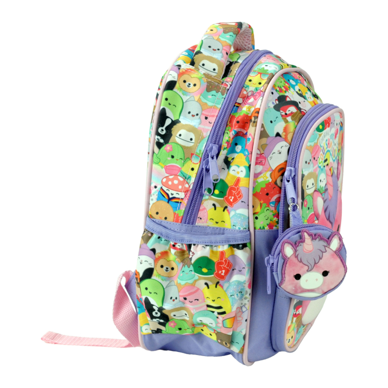 GIM -  Σχολική Τσάντα Πλάτης Νηπίου SQUISHMALLOWS UNICORN Διαστάσεις 32X25X15 με 2 Θέσεις - 363-33054