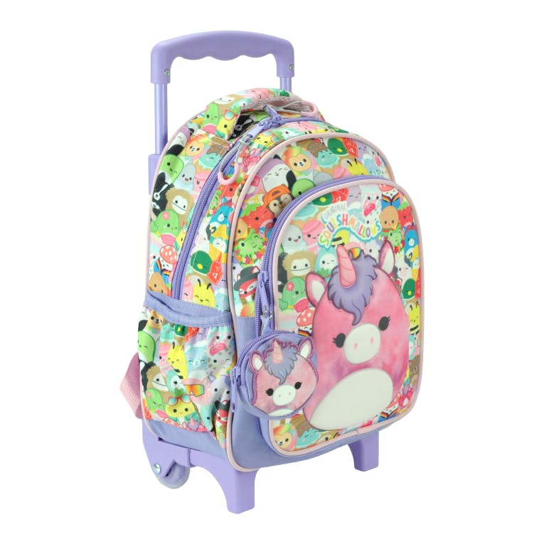 GIM -  Σχολική Τροχήλατη Τσάντα Trolley Νηπίου SQUISHMALLOWS UNICORN Διαστάσεις 30X25X15 με 2 Θέσεις - TROLLEY 363-33072