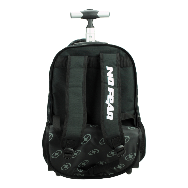 BMU -  Σχολική Τσάντα Τρόλευ Δημοτικού NO FEAR DOODLES Trolley Bag 46 x 35 x 20  με 3 κεντρικές θήκες 348-46074 BACK ME UP