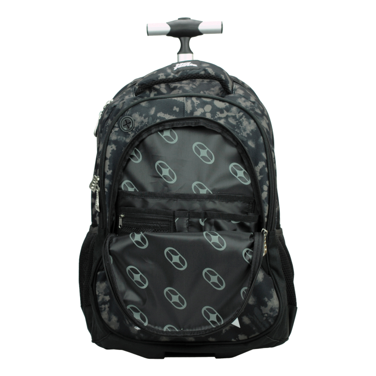 BMU -  Σχολική Τσάντα Τρόλευ Δημοτικού NO FEAR DOODLES Trolley Bag 46 x 35 x 20  με 3 κεντρικές θήκες 348-46074 BACK ME UP