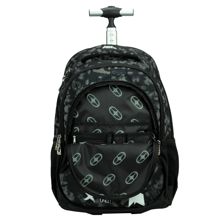 BMU -  Σχολική Τσάντα Τρόλευ Δημοτικού NO FEAR DOODLES Trolley Bag 46 x 35 x 20  με 3 κεντρικές θήκες 348-46074 BACK ME UP