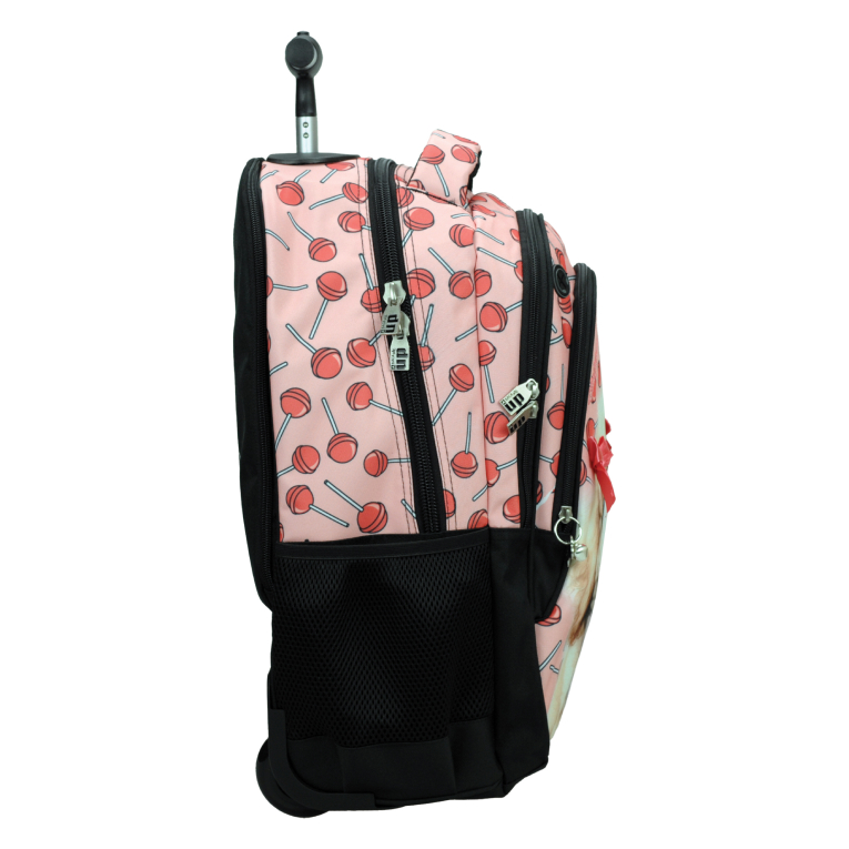 BMU -  Σχολική Τσάντα Τρόλευ Δημοτικού LOVE POODLE Trolley Bag 46 x 35 x 20  με 3 κεντρικές θήκες 357-21074 BACK ME UP