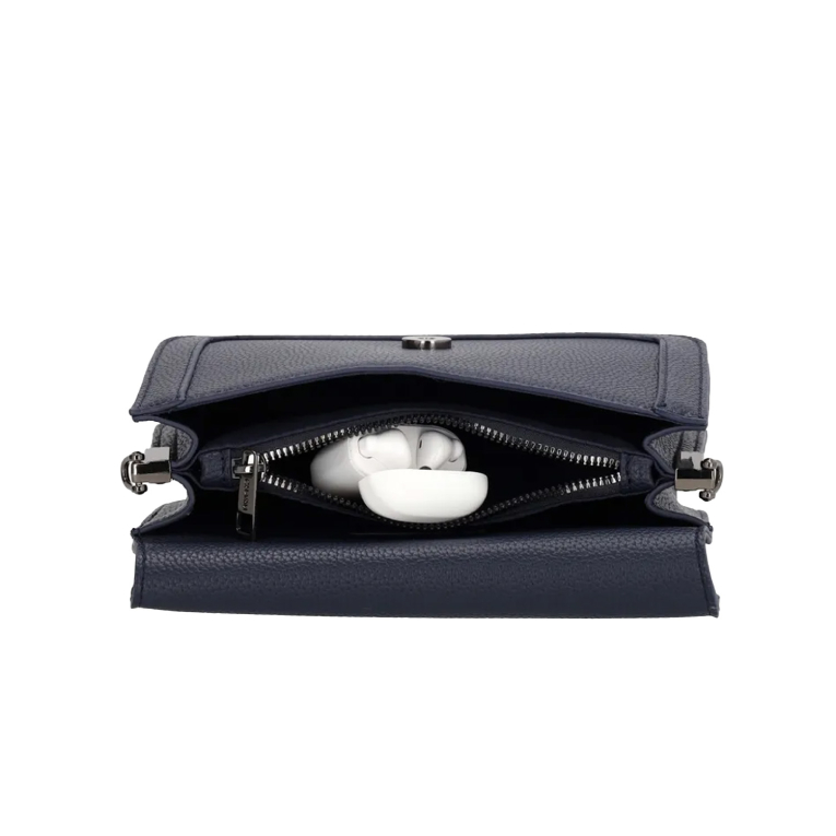 CHARM LONDON - Charm London MONACO Handbag Navy Γυναικεία Τσάντα Ώμου/Χεριού Χρώμα Μπλε W01441 002