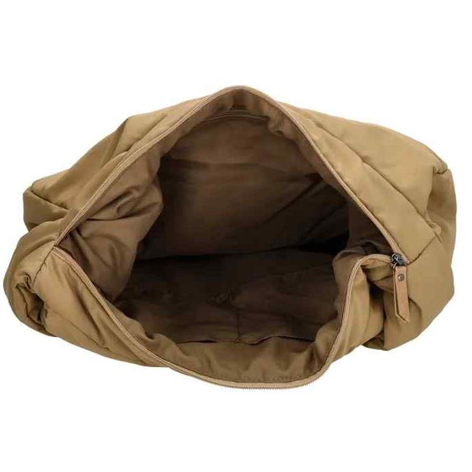 BEAGLES - Beagles Calvia Shoulder Travel Bag Taupe Γυναικεία Τσάντα Ώμου Μεγάλη Ταξιδίου Χρώμα Καφέ Ανοιχτό  24489 016