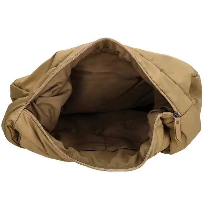 BEAGLES - Beagles Calvia Shoulder Travel Bag Taupe Γυναικεία Τσάντα Ώμου Μεγάλη Ταξιδίου Χρώμα Καφέ Ανοιχτό  24489 016