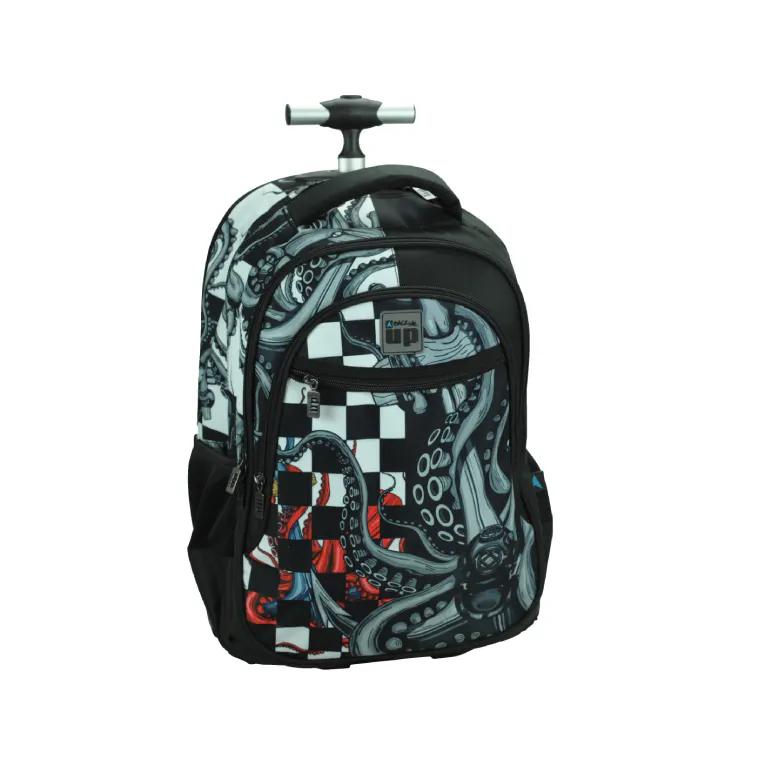 BMU - Back Me Up Σχολική Τσάντα Πλάτης ΤΡΟΛΕΙ TROLLEY Backpack Δημοτικού με 3 θήκες DIVE 357-34074