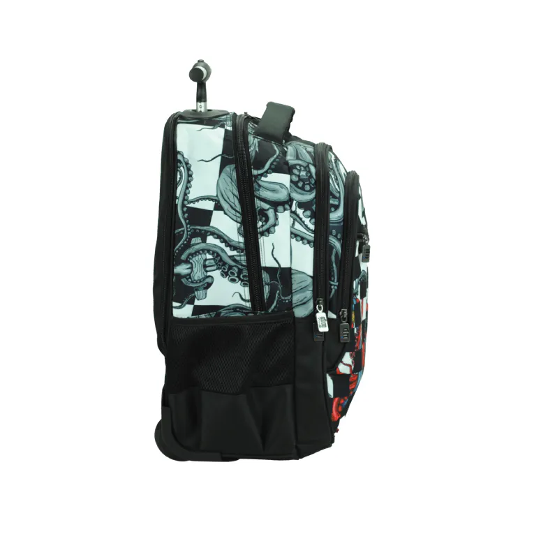 BMU - Back Me Up Σχολική Τσάντα Πλάτης ΤΡΟΛΕΙ TROLLEY Backpack Δημοτικού με 3 θήκες DIVE 357-34074