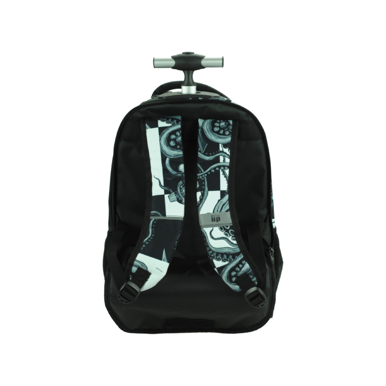 BMU - Back Me Up Σχολική Τσάντα Πλάτης ΤΡΟΛΕΙ TROLLEY  Backpack Δημοτικού με 3 θήκες  DIVE 357-34074 