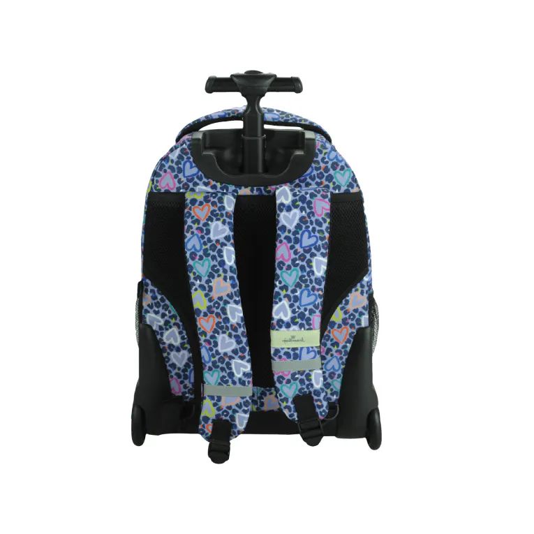 HALLMARK - Σχολική Τσάντα Πλάτης ΤΡΟΛΕΙ TROLLEY Backpack Δημοτικού με 3 θήκες ZOO PRINT 333-39074 BMU