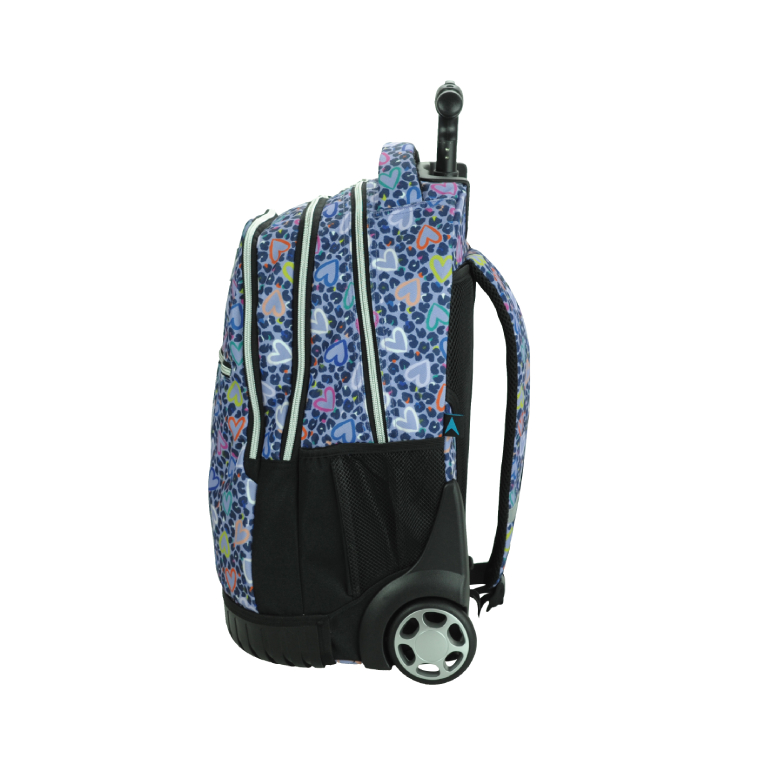 HALLMARK -  Σχολική Τσάντα Πλάτης ΤΡΟΛΕΙ TROLLEY  Backpack Δημοτικού με 3 θήκες  ZOO PRINT 333-39074 BMU