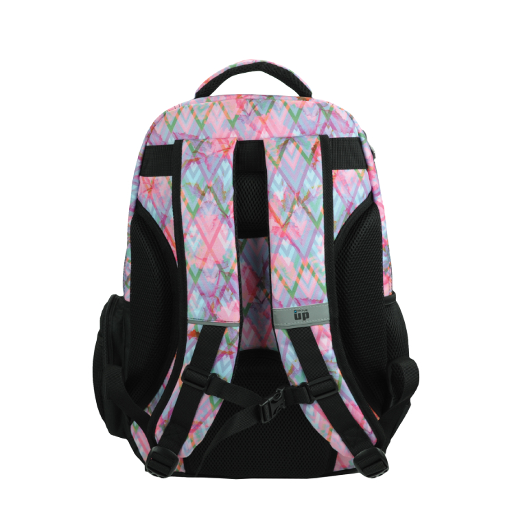 BMU - Back Me Up PASTEL UNICORN Σχολική Τσάντα Πλάτης Οβαλ Δημοτικού 3 κεντρικές θήκες 357-41031 