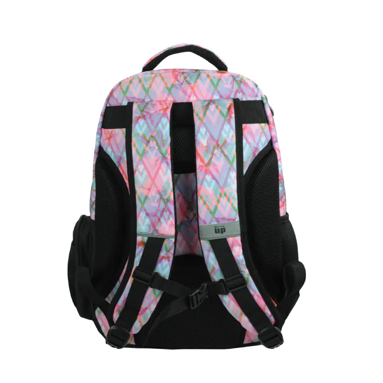 BMU - Back Me Up PASTEL UNICORN Σχολική Τσάντα Πλάτης Οβαλ Δημοτικού 3 κεντρικές θήκες 357-41031