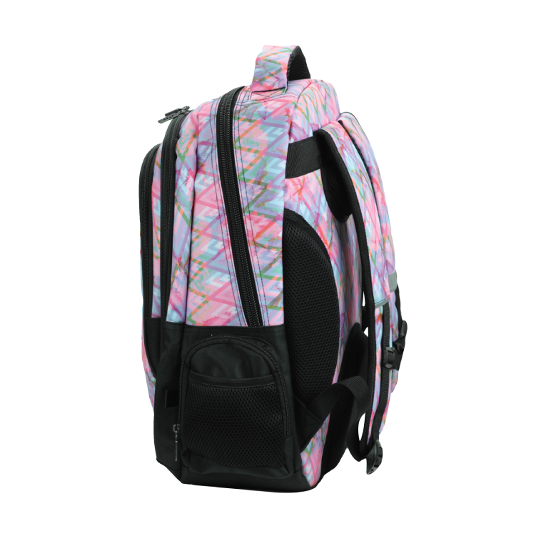 BMU - Back Me Up PASTEL UNICORN Σχολική Τσάντα Πλάτης Οβαλ Δημοτικού 3 κεντρικές θήκες 357-41031 
