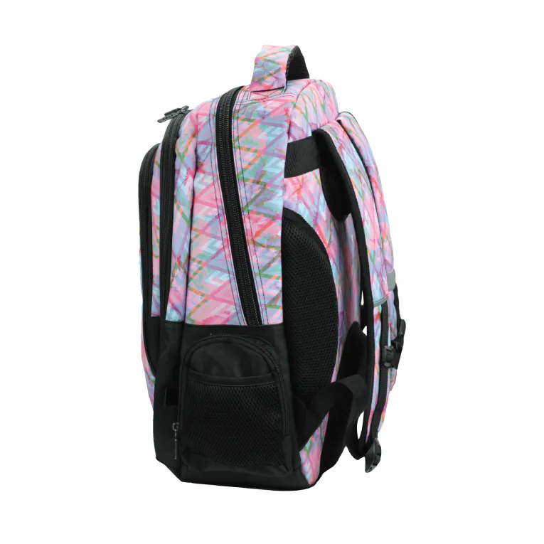 BMU - Back Me Up PASTEL UNICORN Σχολική Τσάντα Πλάτης Οβαλ Δημοτικού 3 κεντρικές θήκες 357-41031
