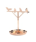  Jewelry Stand BIRD IS THE WORD - Σταντ Κοσμημάτων Χρυσό με Διακόσμηση Πουλιών JK07-CO