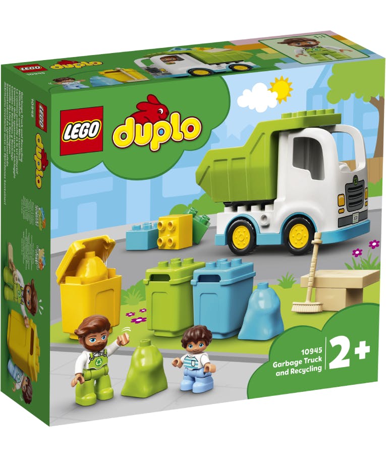10945 Garbage Truck and Recycling V29 19 psc - Απορριμματοφόρο και Ανακύκλωση 19 τεμ - DUPLO TOWN 2+