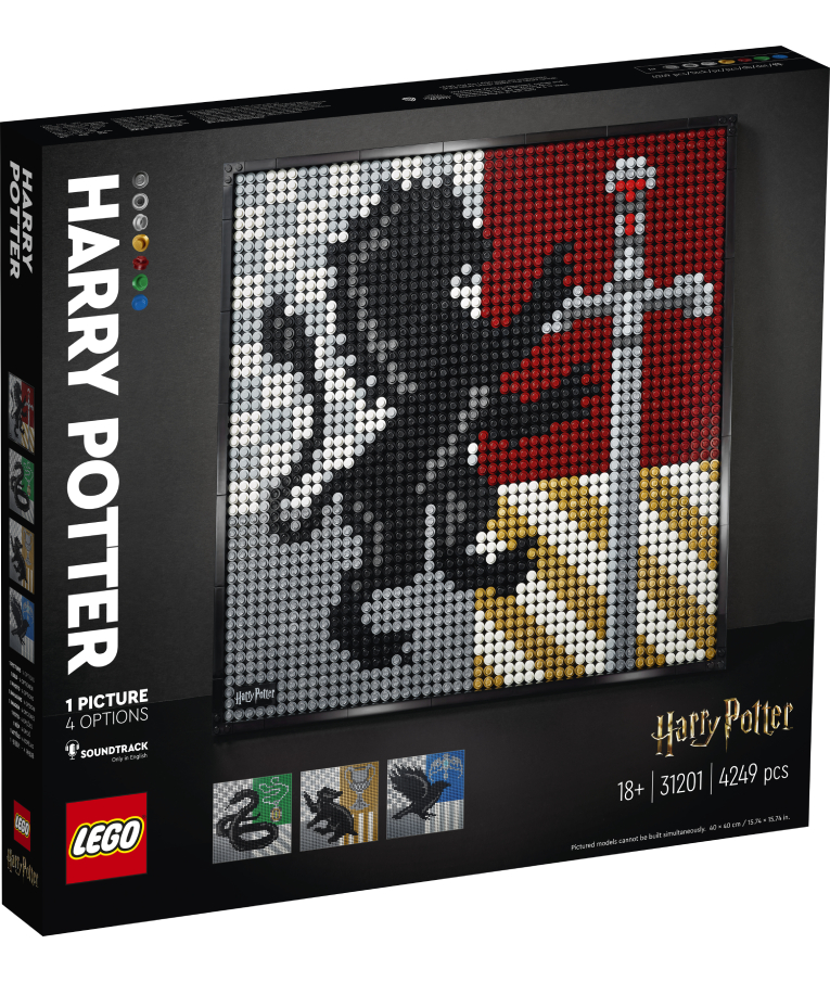 LEGO - 31201 Harry Potter Hogwarts Crests 4249 psc - Harry Potter Θυρεοί του Χόγκουαρτς 4249 τεμ -  ART 18+