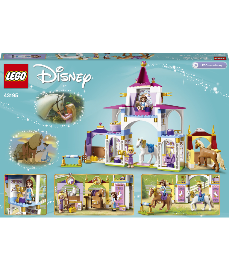 LEGO - 43195 Belle and Rapunzels Royal Stables 239psc - Οι Βασιλικοί Στάβλοι της Μπελ και της Ραπουνζέλ 239τμχ   Disney  Ηλικία 5+