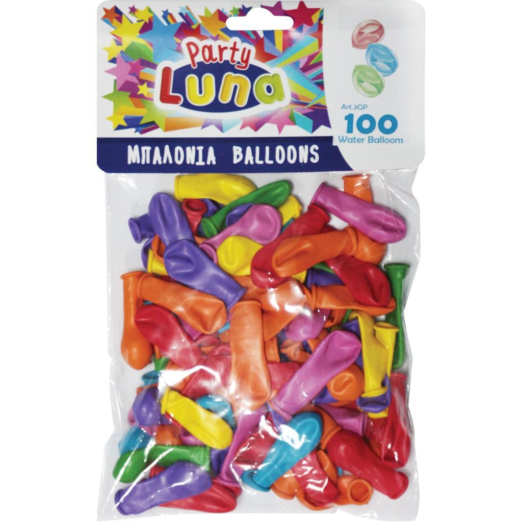 Luna Balloons - Μπαλόνια Νερού 10 εκ. Σετ 100τμχ Diakakis  088908