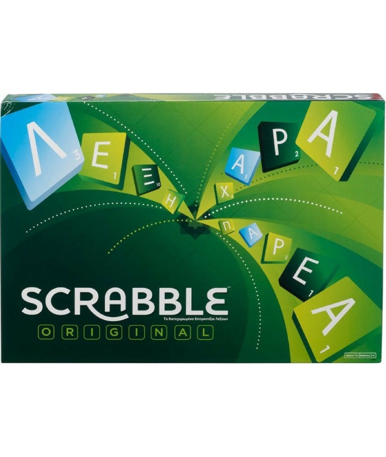 Επιτραπέζιο Οικογενειακό Παιχνίδι Λέξεων Mattel Scrabble Original Y9600 (Ελληνική Έκδοση)